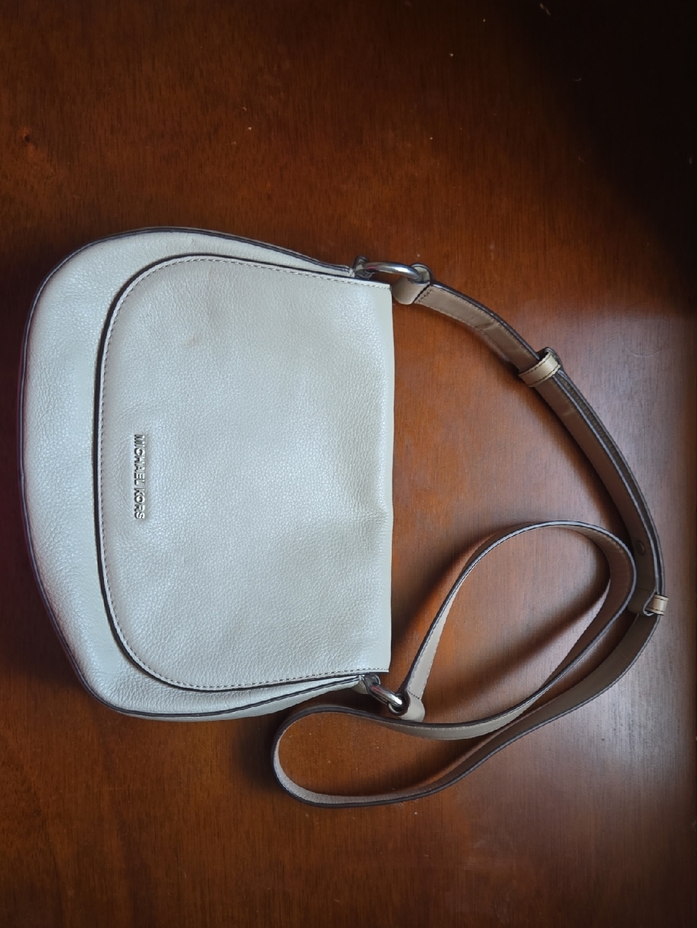 Michael Kors Leather Crossbody Saddle Bag